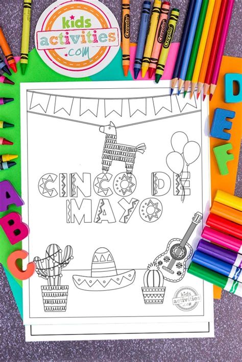 Free Cinco De Mayo Coloring Pages To Print And Color Kids Activities Blog