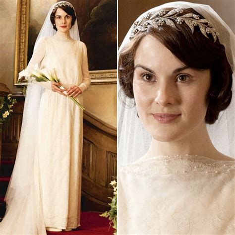 Downton Abbey Lady Mary Wedding Outfit Popsugar Fashion