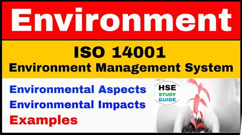 Iso Environment Management System Environmental Aspects