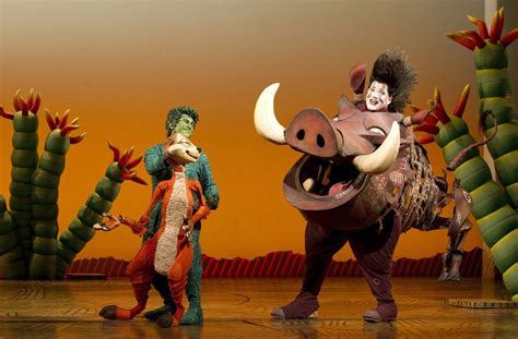 The Lion King El Musical Personajes Timón Y Pumba Broadway New
