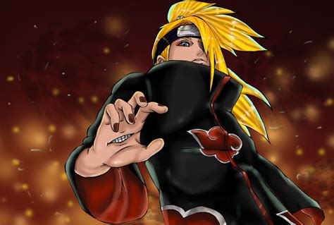 Deidara Senpai By Salty Art On Deviantart