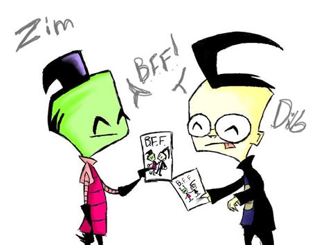 Zim And Dib Best Friends By Cyber Chao On Deviantart