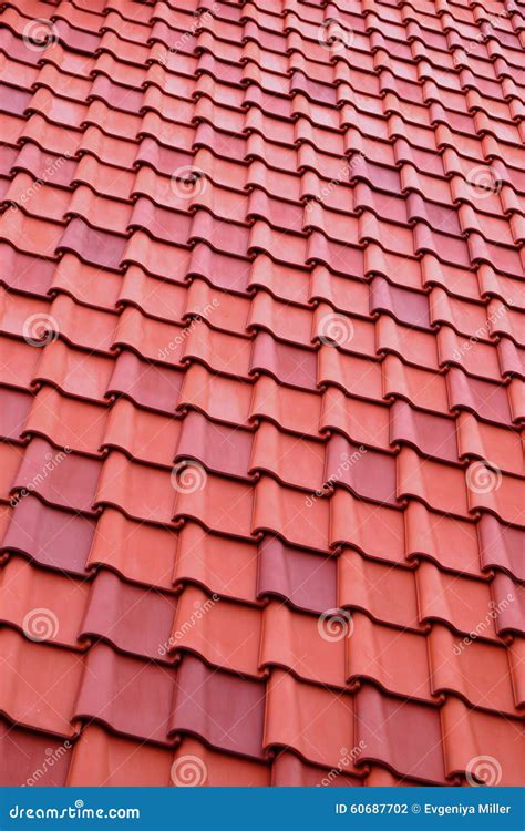 Red Roof Texture Stock Photo Image Of Design Roofing 60687702