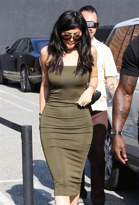Kylie Jenner Flaunts Curves In A Dress Leaving A Store In Los Angeles