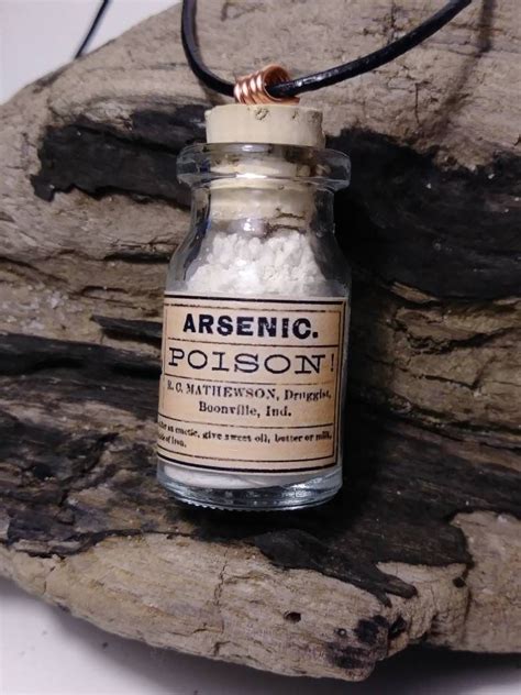 Arsenic Poison Pendant Witches Spell Bottle Magic Spell Bottle