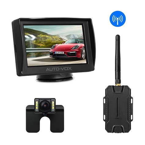 A wireless backup camera is an outstanding type of reverse camera that does not require the use of cables but. AUTOVOX M1W Wireless 4.3" TFT LED Mirror Monitor + Car ...