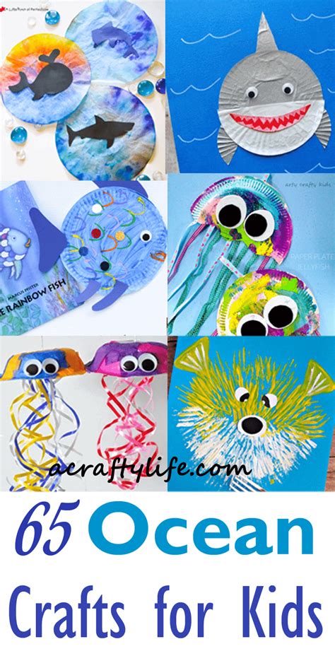65 Fun Ocean Crafts For Kids Ocean Theme Week A Crafty Life