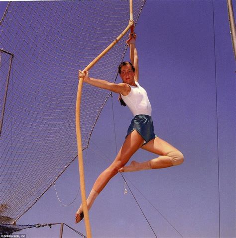 High Flying Fun A Then 15 Year Old Brooke Shields Poses While