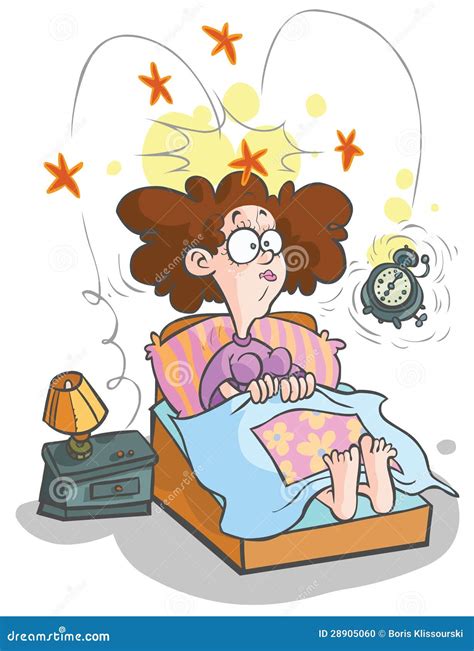 Cartoon Waking Up Woman Stock Photo Image 28905060