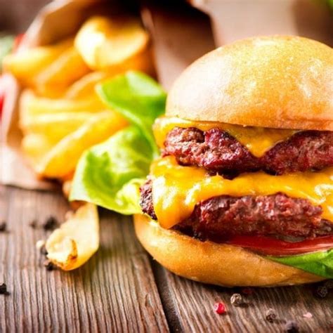 Takeaway Style Airfryer Double Cheese Burger Recipe This