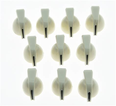 Pack Of 10 White Guitar Miniature Chicken Head Knobs Amp Knob Effect