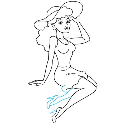 How To Draw A Pinup Girl Really Easy Drawing Tutorial