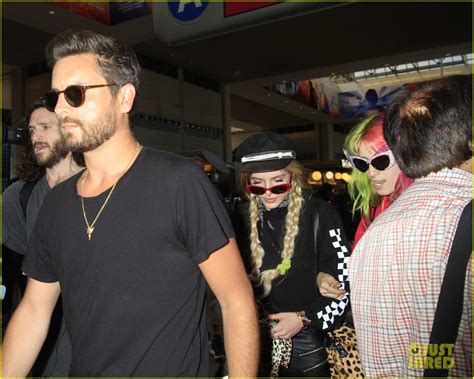 Full Sized Photo Of Scott Disick Bella Thorne Flight Out Of Lax