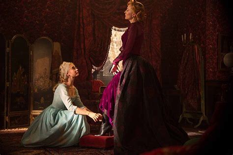 Cate Blanchett As Lady Tremaine With Lily James As Cinderella Disneys