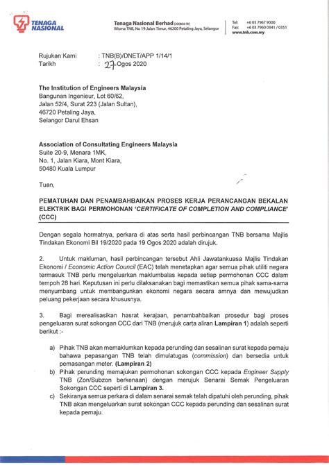 Contoh Surat Permohonan Pemasangan Elektrik New Letter Website