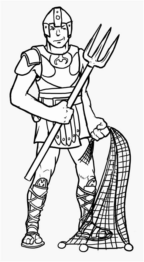 Gladiator Coloring Pages For Kids Gladiator Line Drawing