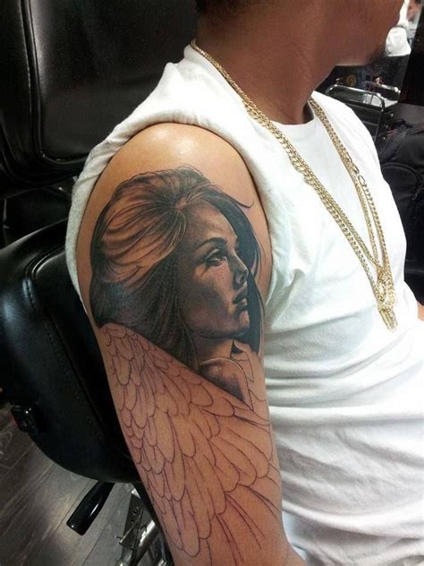Chronic Ink Tattoo Toronto Tattoo Angel Half Sleeve Tattoo In