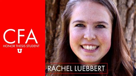 Cfa Honor Thesis Student Rachel Luebbert Honors College