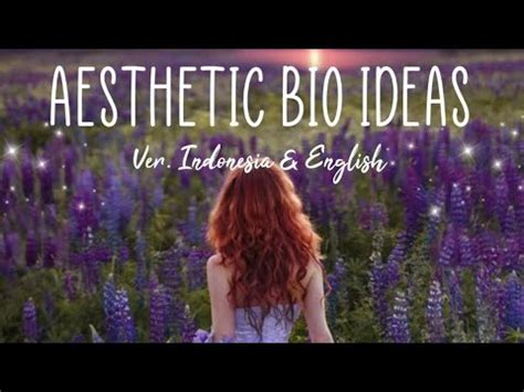 Aesthetic Bio Ig/Tele/rp/WA/Tiktok 💜 || Ver. Indonesia & English - YouTube