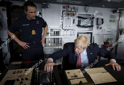 Britains Prime Minister Boris Johnson Sits Editorial Stock Photo