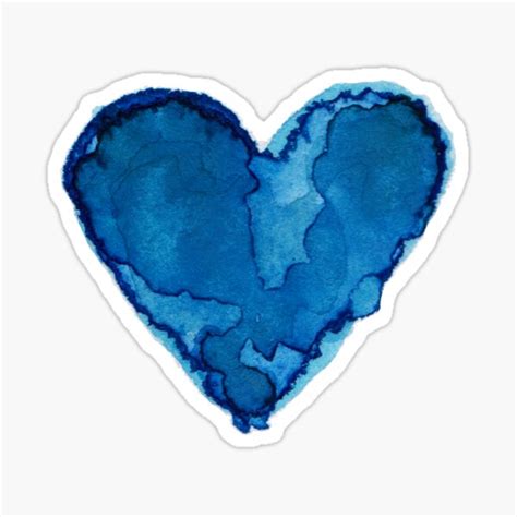My Blue Heart Sticker For Sale By Rhombuser Redbubble