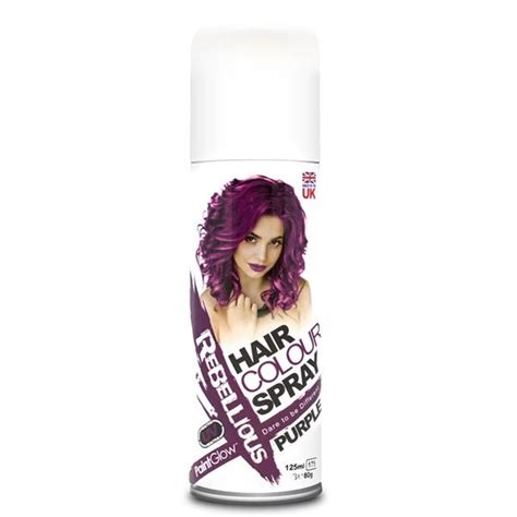 4.5 out of 5 stars with 385 ratings. Paint Glow - Rebellious Hair Colour Spray - Purple - 125ml ...