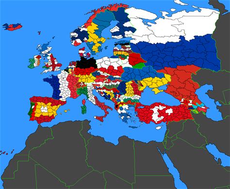 Flag Map Of Europe Colored By Political Subdivisions X