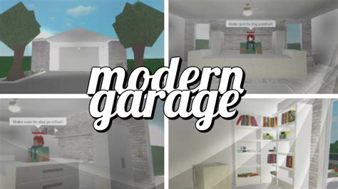 Roblox Welcome To Bloxburg Modern Garage Youtube
