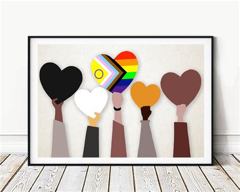 Diversity Hands Wall Decor Equality Peace Kindness Etsy