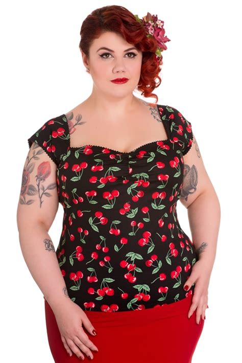 Hell Bunny Plus Size Rockabilly Cherry Pie Top [hb6436] 31 99 Mystic Crypt The Most Unique