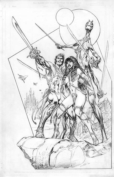 Alan Davis John Carter Of Mars Pencil Version John Carter Of Mars Comic Books Art Fantasy