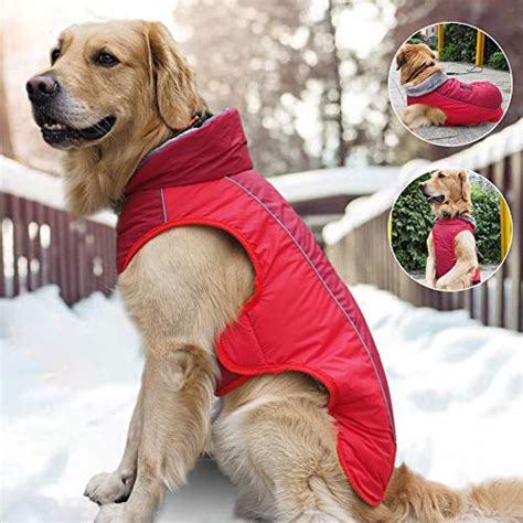 Dog Winter Coat Cozy Reflective Waterproof Windproof Dog Vest Warm Dog