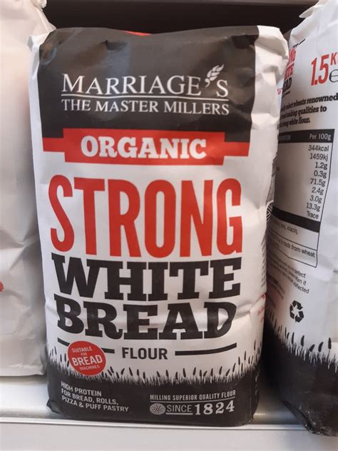 Marriages Organic Strong White Bread Flour 1kg Appleseeds Health Store