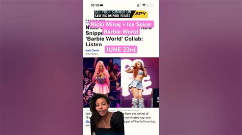Ice Spice And Nicki Minaj Tease Their New Song Barbie World Icespice Nickiminaj Nyrappers