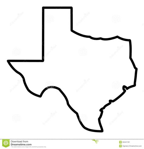 General Map Of Texas Stock Illustration Illustration Of State 50441781