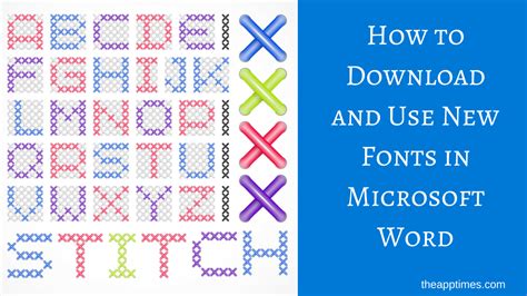 There are 2 ways to install. How to Download and Use Fonts in Microsoft Word | TheAppTimes