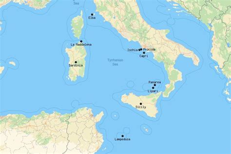 10 Most Beautiful Italian Islands Map Touropia