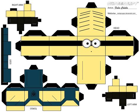 Papertoy Minion 2 Despicable Me Crafts Despicable Me Party Minions