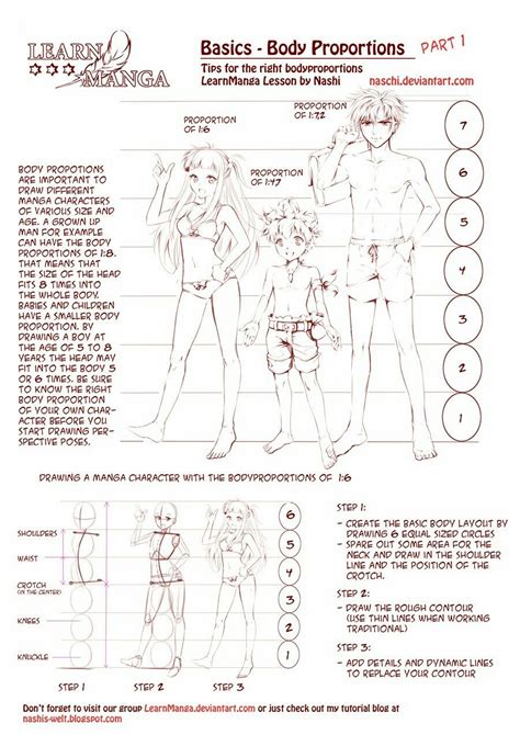 Pin By T Chan On Manga Tuts Drawing Body Proportions Body