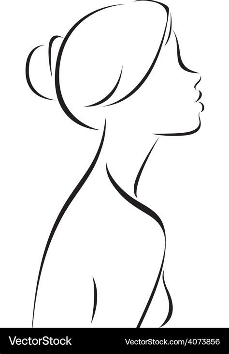 One Line Drawing Woman Body Portrait Painting Boehriwasuim Wallpaper
