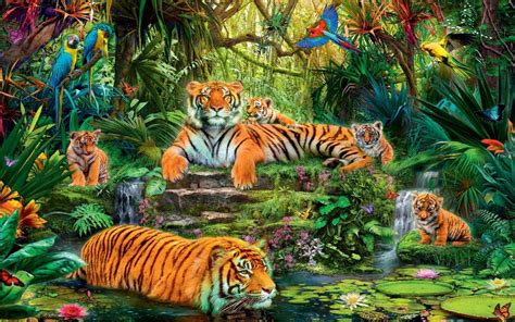 Background Tiger ~ Animals Lion Pride Ultra Resolution Wallpapers13
