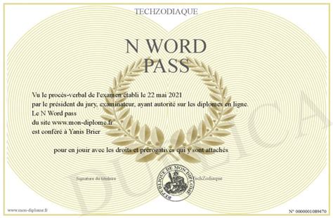 N Word Pass