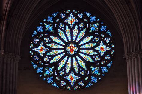 St patrick's cathedral rose window. Cathedral of Saint John the Divine - Church in New York ...
