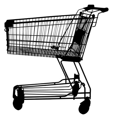 Onlinelabels Clip Art Shopping Cart Silhouette