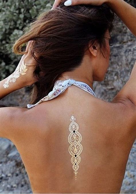 There is no such thing as gold or silver pigment. 101 Latest Metallic Tattoo Designs for Women