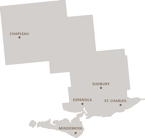 Public Health Sudbury And Districts Map Of The Health Unit Service Area