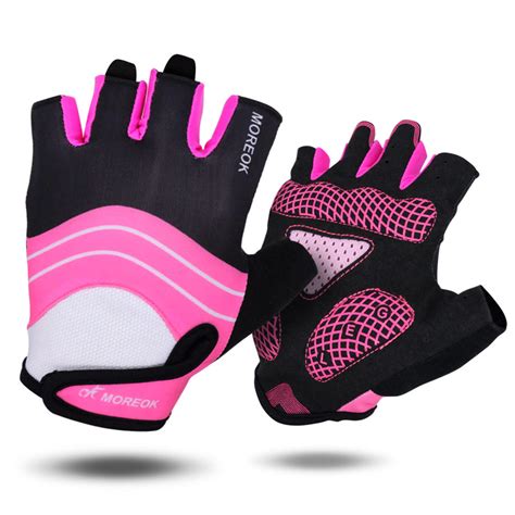 Buy Cycling Half Finger Gloves Men Women Pink Mtb Bike