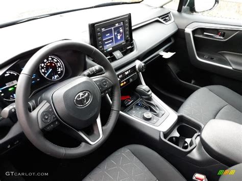 Black Interior 2020 Toyota Rav4 Xle Awd Hybrid Photo 136349840