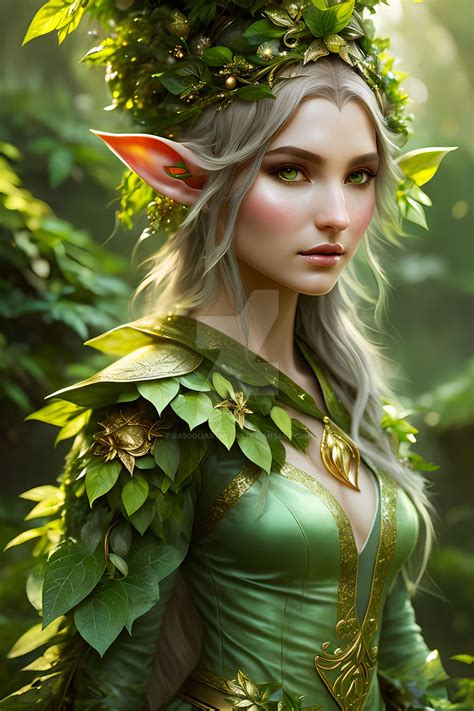 Beautiful And Cute Elf Girl By Rasooliartworks On Deviantart