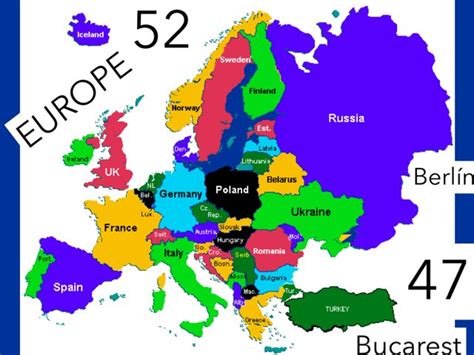 Europe Map For Kids United States Map